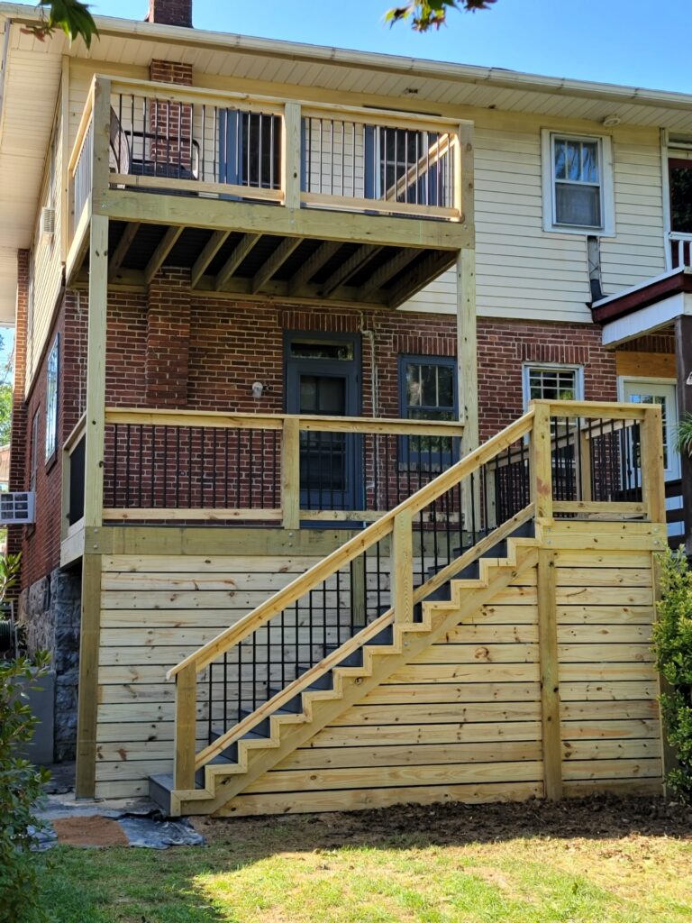 – deck building exterior project