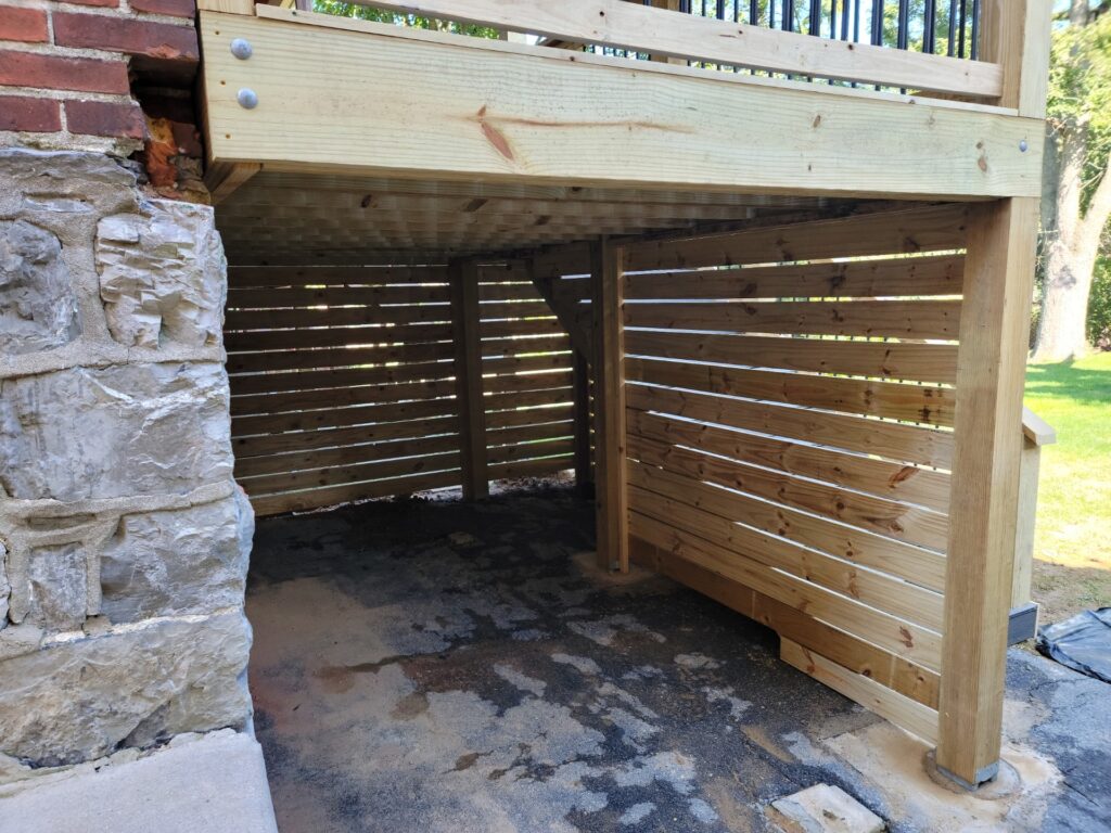 – deck building exterior project